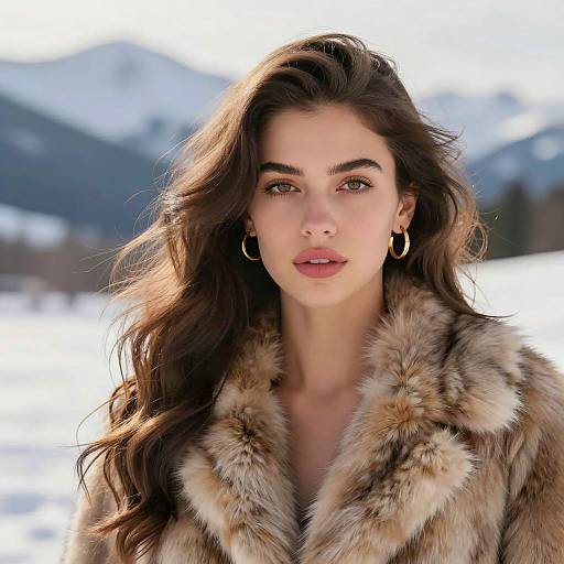 Stunning Winter Portrait of a Woman