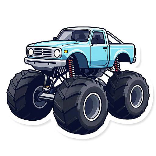 Glass Monster Truck Sticker Design