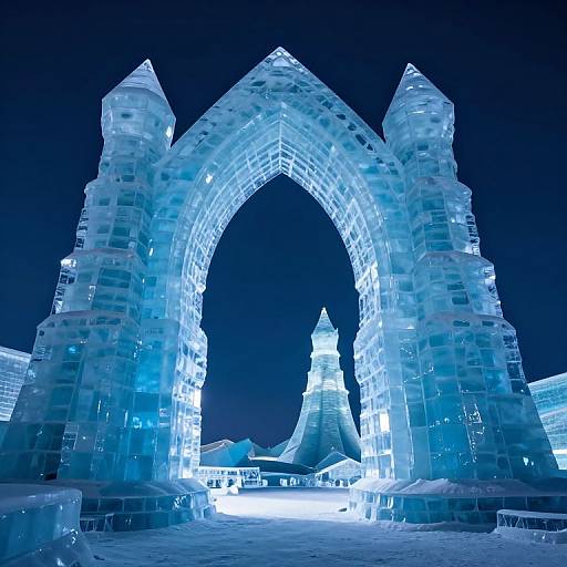 Ethereal Ice Arches of Serenity