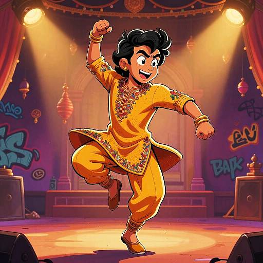 Bollywood Cartoon Antihero Dance