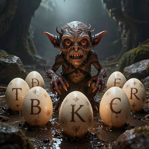 Creepy Goblin with Enchanted Eggs