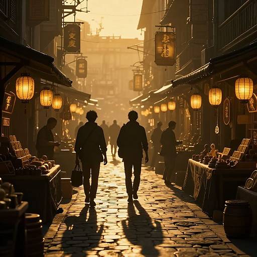 Cyberpunk Marketplace with Memory Currency