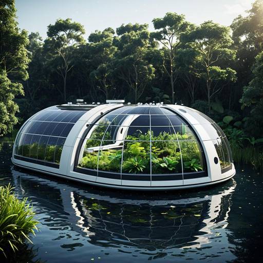 Futuristic Floating Bio-Pod Habitat Design