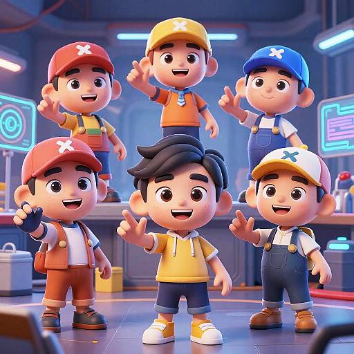 Futuristic 3D Cartoon Avatar Maker