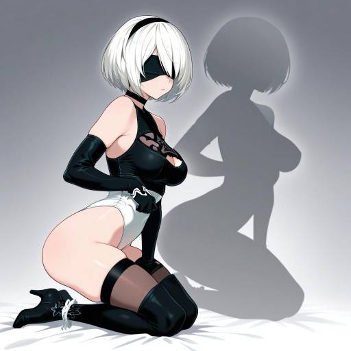 Sensual Cowboy Shot of 2B Nier Automata