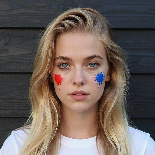 Vibrant Portrait of Young Woman