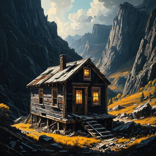 Abandoned Tiny Home in Rugged Mountains