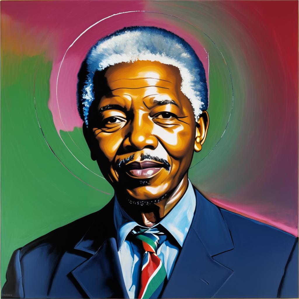 Resilient Portrait of Nelson Mandela