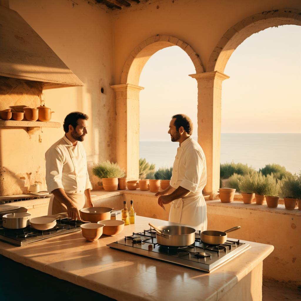 Chefs in a Rustic Sicilian Villa