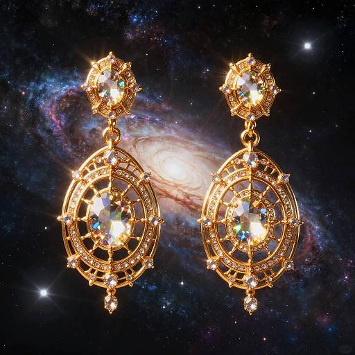 Celestial Potara Earrings Fantasy Art