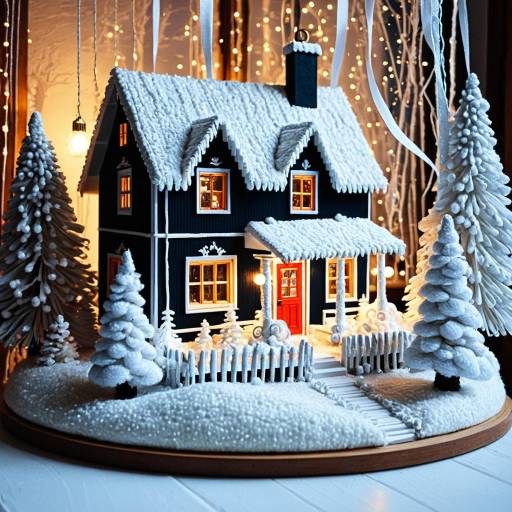 Surreal Winter Ornaments in Cozy Cottage Surreal Winter Ornaments in Cozy Cottage