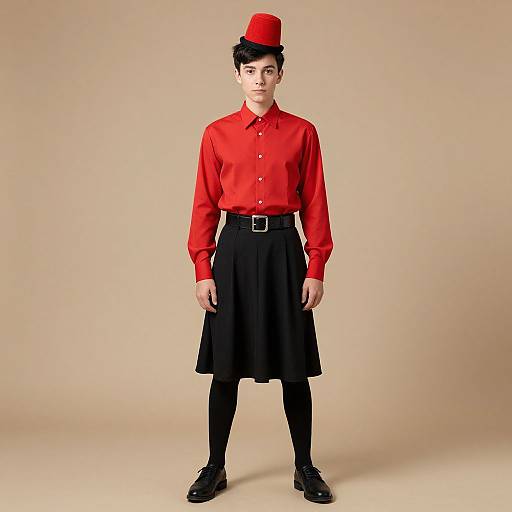 Young Male in Mary Poppins Inspired Costume