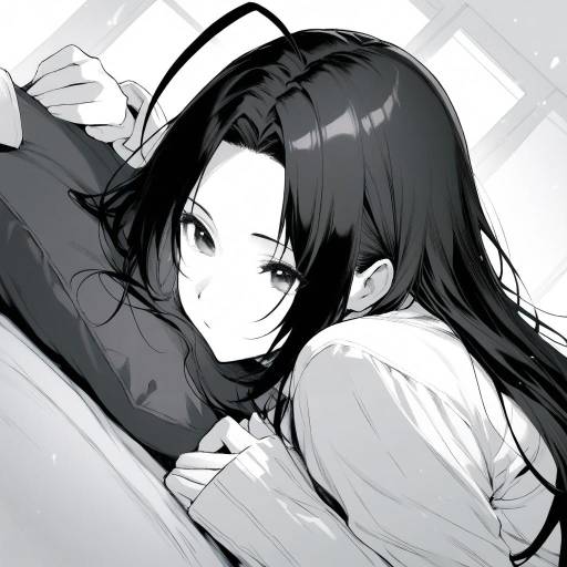 Monochrome Portrait of Miura Azusa