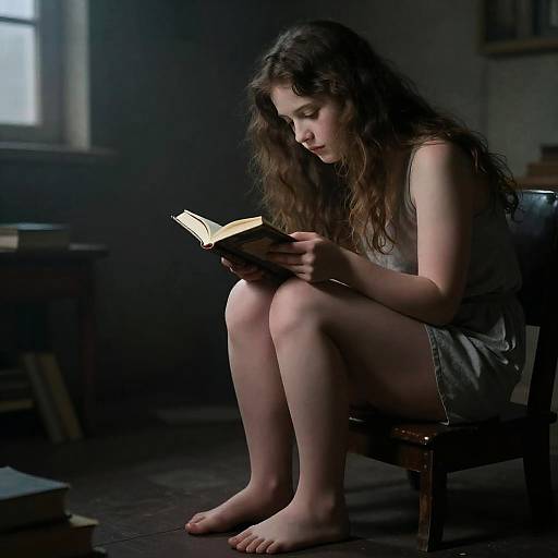 Cinematic Nostalgic Portrait of Girl