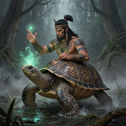Turtle Shaman Casting Spells