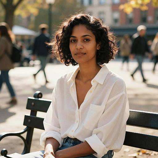 Vivid Golden-Hour Urban Portrait