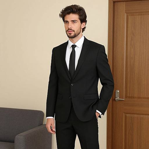 Handsome Man in Sharp Suit Portrait