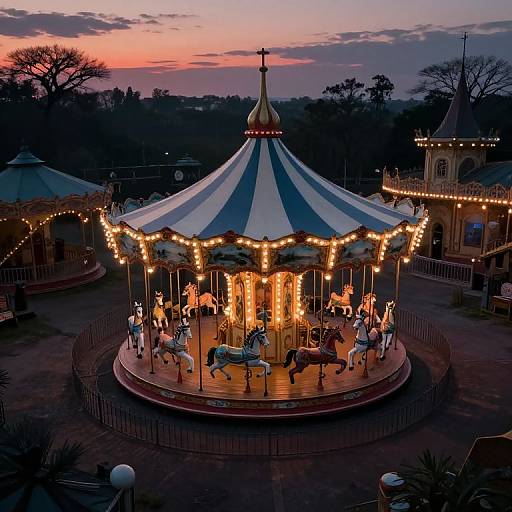 Surreal Victorian Ghost Carousel