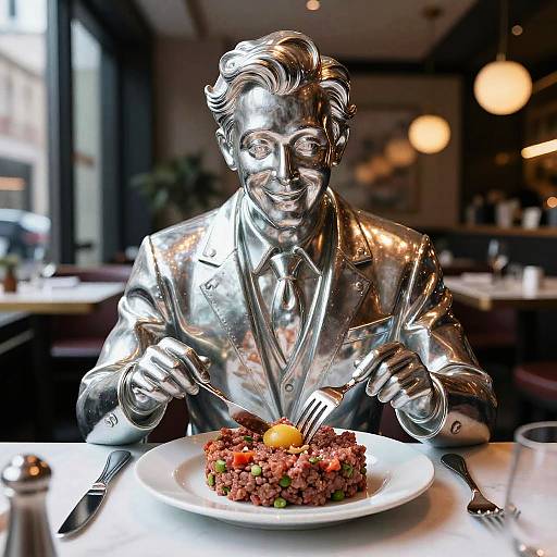 Pareidolia Beef Tartare Patron Sculpture