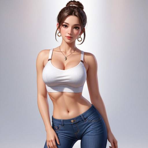 Fit Woman in White Sports Bra