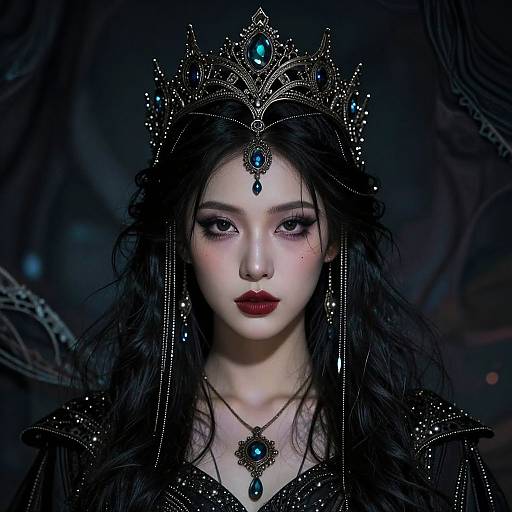 Mystical Woman with Intricate Crown