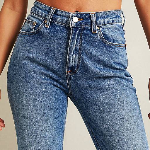 Detailed Close-Up of Jeans Bulge