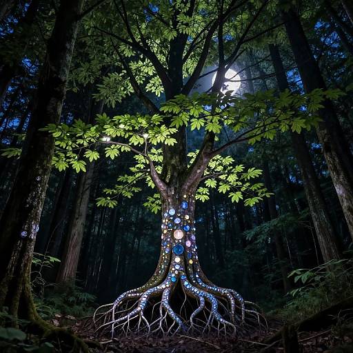 Enchanted Upside-Down Underground Forest