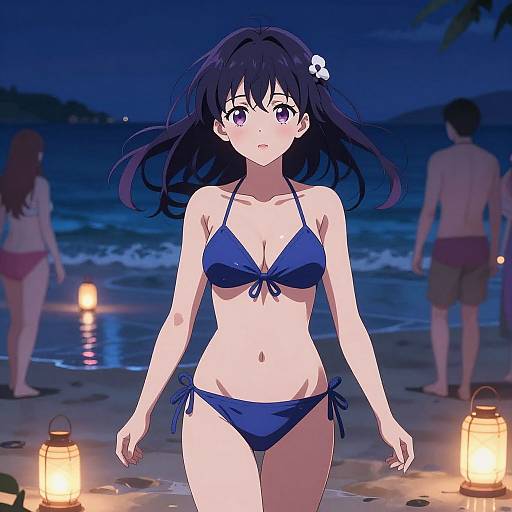 Rangiku Bikini Nighttime Beach Party