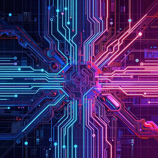 Futuristic Neon Cyberpunk Album Covers