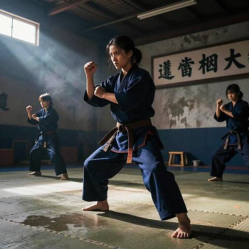 Epic Martial Arts Training Scene