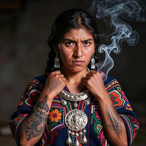 Neotraditional Peruvian Female Tattoo