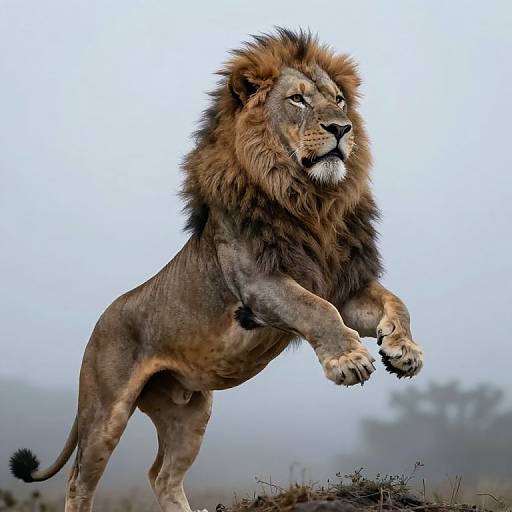 Majestic Hyper-Realistic Lion Poster