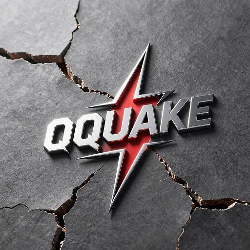 Modern Quake Logo with Seismic Energy