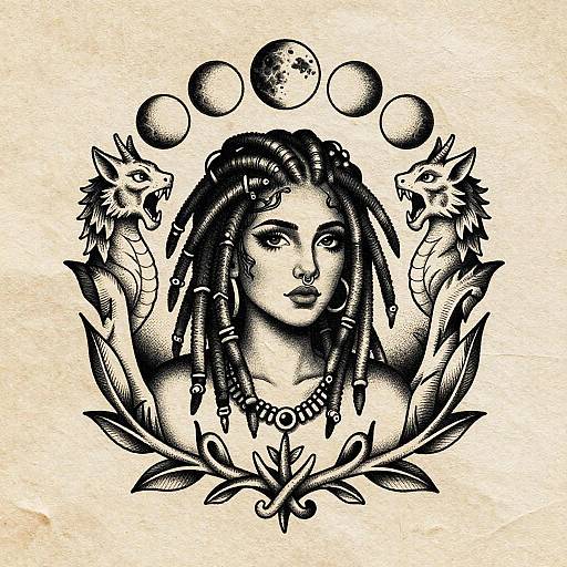 Vintage Ink Tattoo Flash Artwork