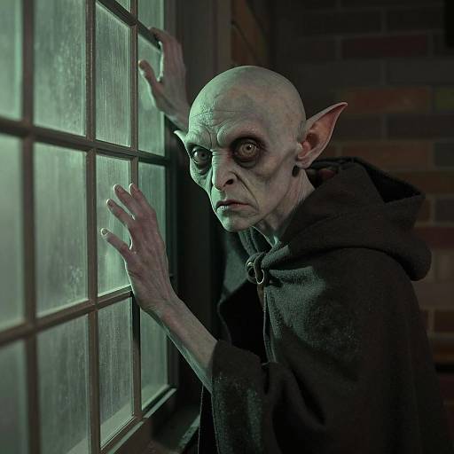 Goblin-Like Creature at Window