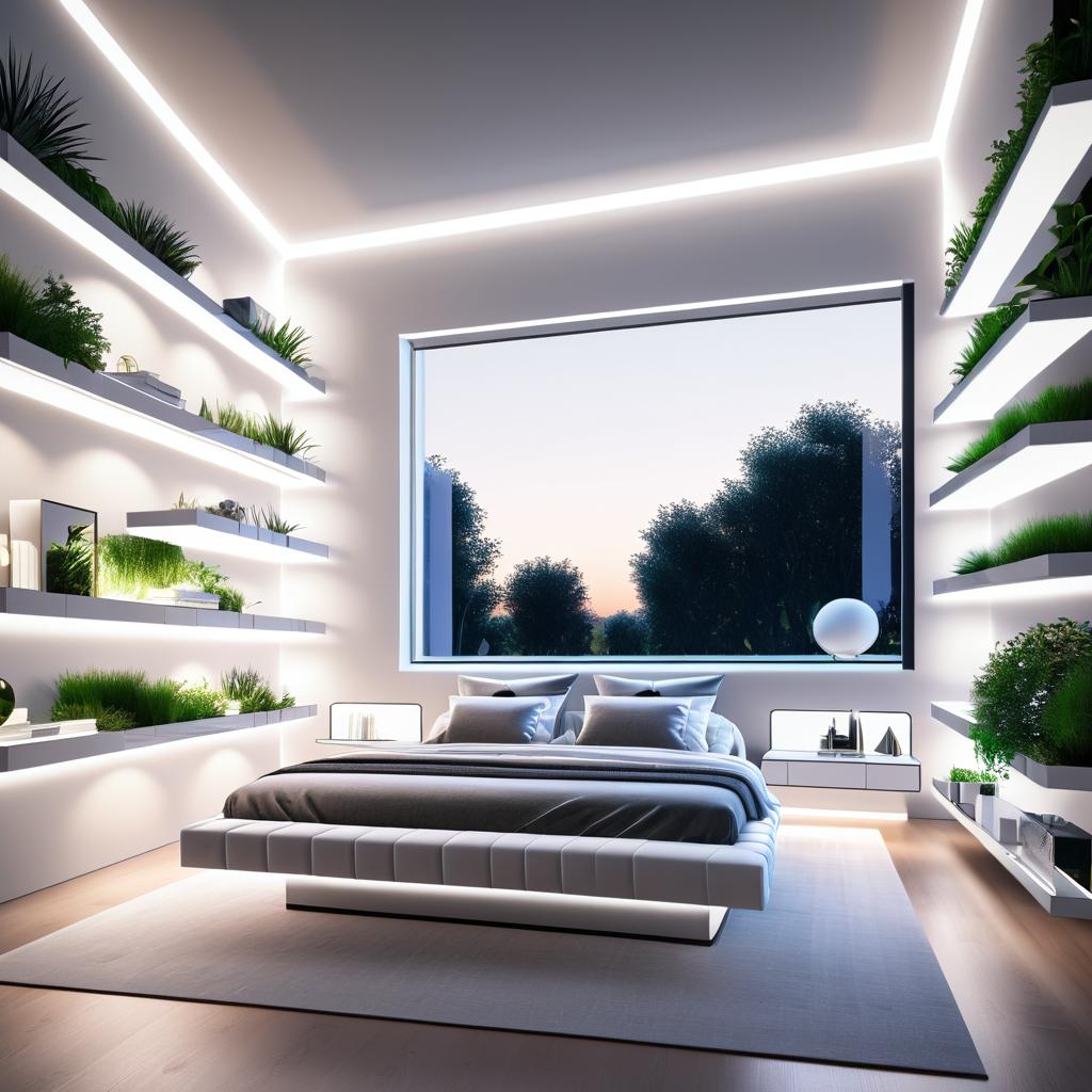 Futuristic Luxurious Bedroom Design Concept