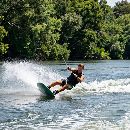 Dynamic Wakeboarder on Clarence River