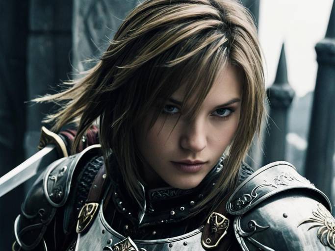 Epic Fantasy Woman in Armor Art