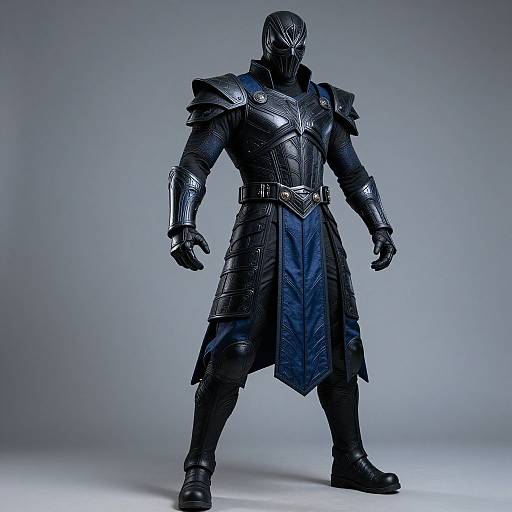 Dynamic Muscular Male Mannequin in Armor