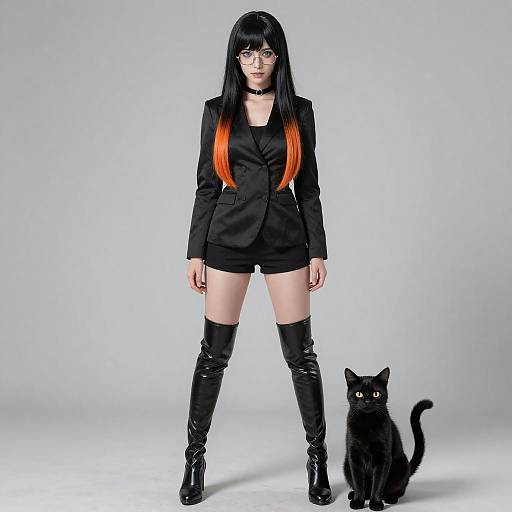 Cosplay photo of morgana (persona 5). Costume clothes