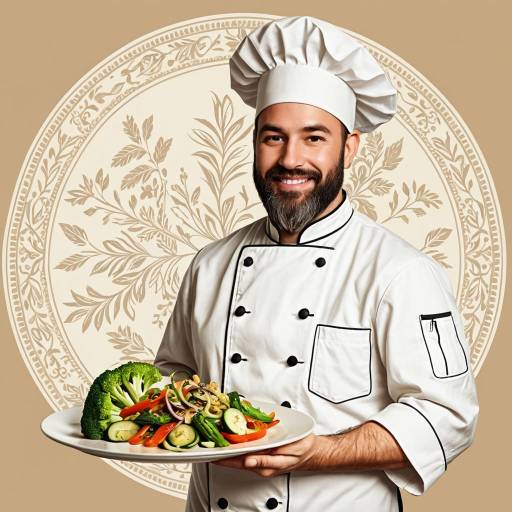 Chef Presenting Vegetable Stir-Fry