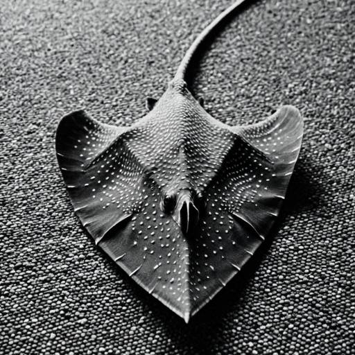 Cinematic Macro Shot of Stingray