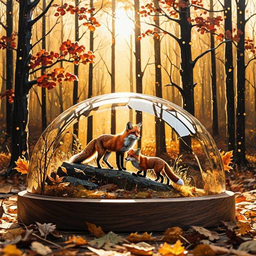 Surreal Wildlife in a Crystal Forest Surreal Wildlife in a Crystal Forest