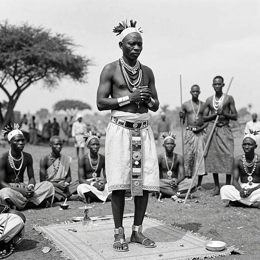 1940s African Tribal Shaman Portrait
