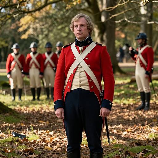 Realistic British Redcoat Reenactment