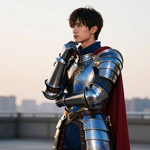 Roy Cosplay Heroic Sunset Outdoor Portrait