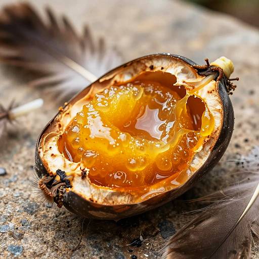 Macro Shot of Juicy Hawk Fruit