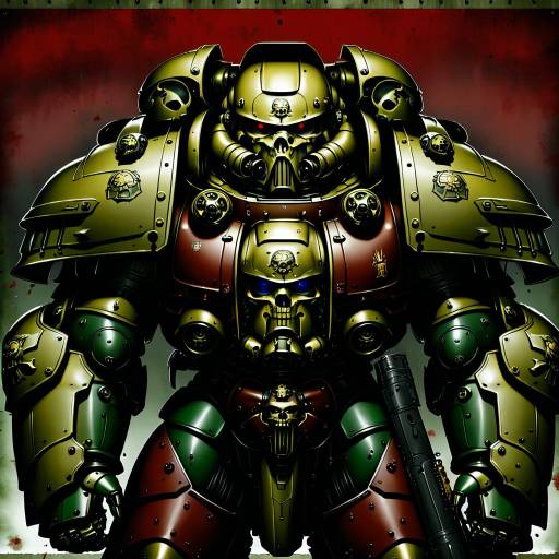 Illustration of Adeptus astartes, warhammer 40k in the style of Sakurato ototo shizuku