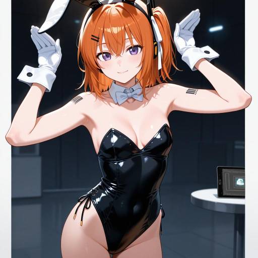 Futuristic Playboy Bunny: Lola in Neon