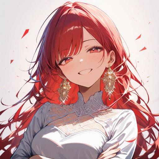 Confident Teen Girl with Red Hair Confident Teen Girl with Red Hair
